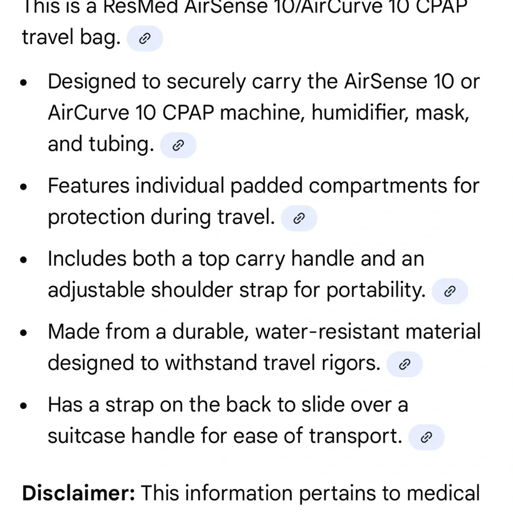 Dark grey medical bag